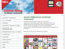 Tablet Screenshot of beatetaubenwelt.de